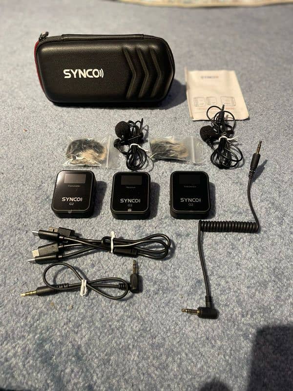 SYNCO A2 G2 Professional Mic for Podcast Vlogging Interviews 1