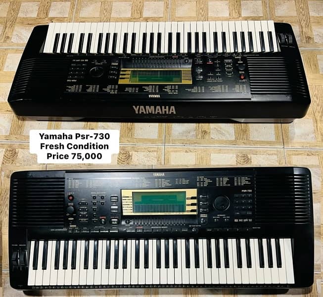 Yamaha Psr-650 Keyboard Casio Piano Guitar Bass Electric Ukulele 1