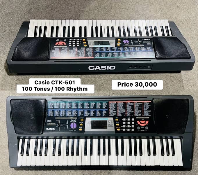 Yamaha Psr-650 Keyboard Casio Piano Guitar Bass Electric Ukulele 8