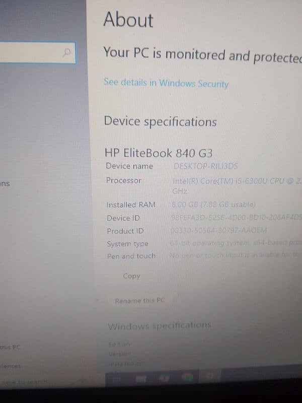 HP ELITEBOOK 10/8 CONDITION 8/256 4