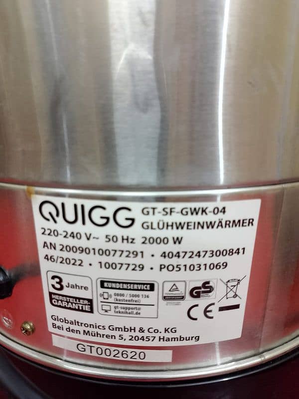 Quigg Australia Electric 16 Litre Hot Water Dispenser 6