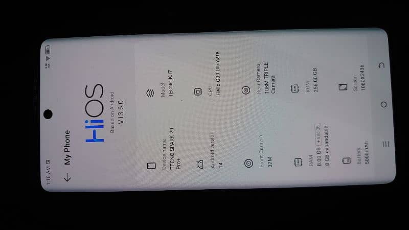 Tecno Spark 20 Pro Plus Lush Condition 1