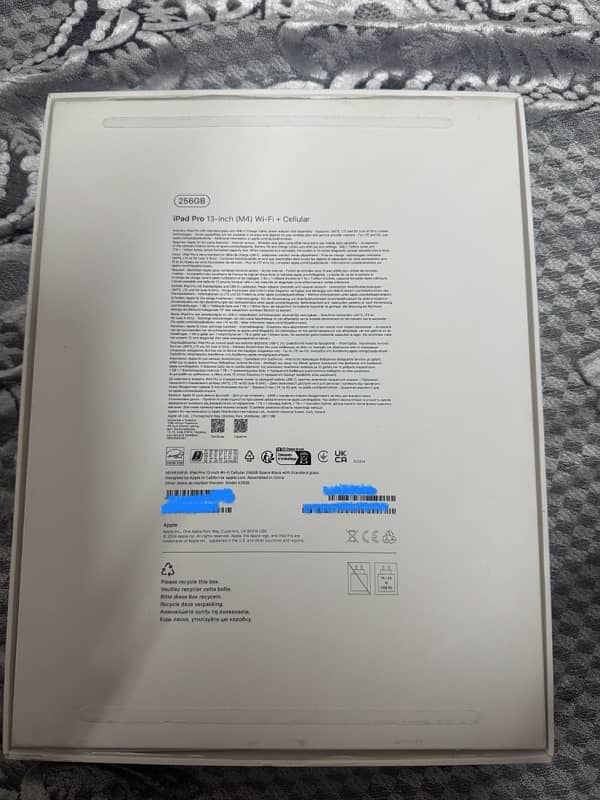 Apple iPad Pro 13inch WiFi +cellular 256gb space black 1