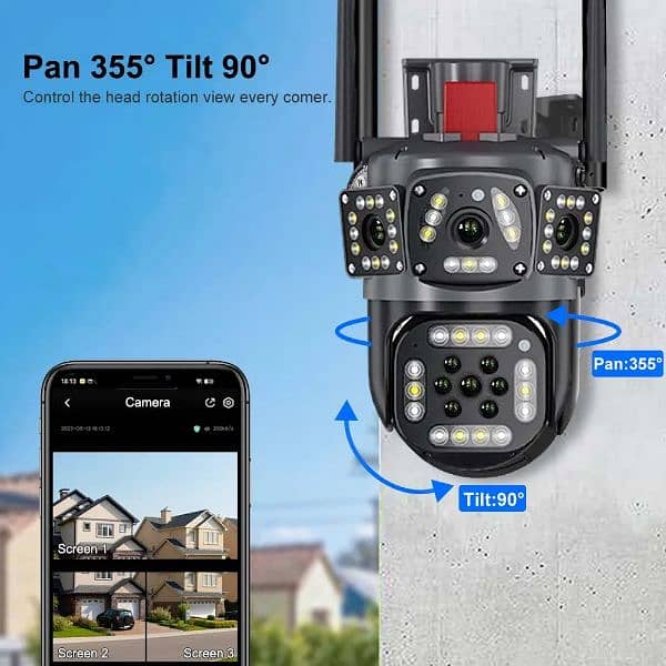 6MP DUAL LENS IP WIFI CCTV CAMERA FOR HOME SECURITY 0