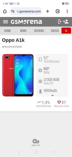 oppo a1k 2/32 urgent sale