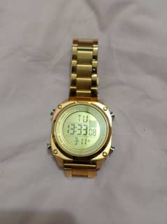 Golden Islamic watch Fossil