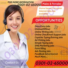 Part time job are offering for male & female online home Simple Typing