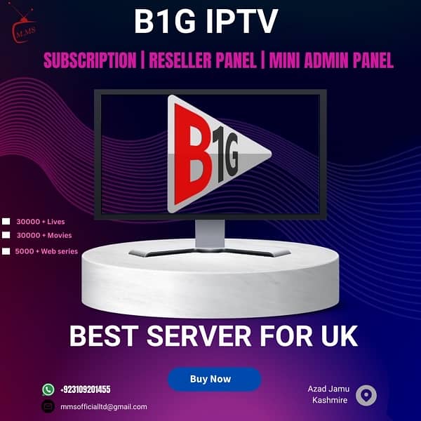 INFINITY TV , GTV , SKY GLASS , B1G , M. Ms IPTV 3