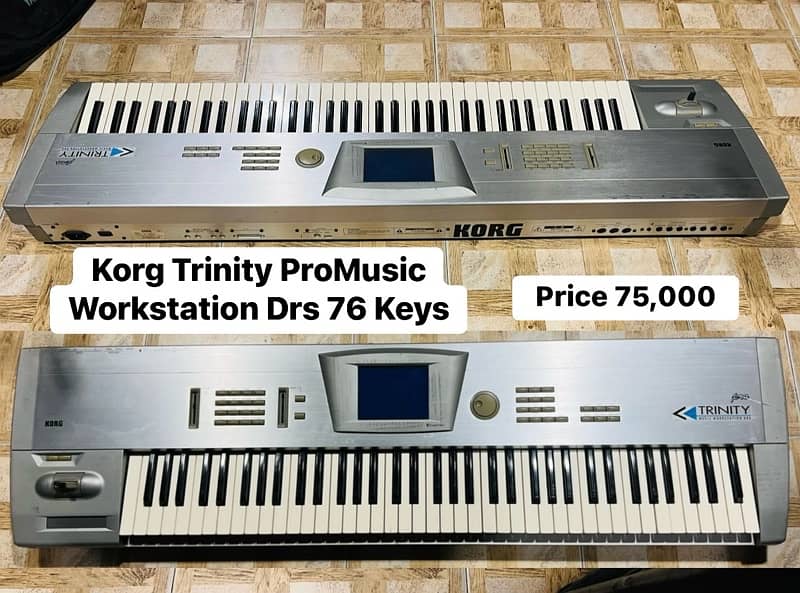 Korg X3 Keyboard Piano Semi Acoustic Guitar Electric Bass 4