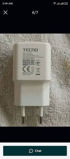 original charger 18w tecno