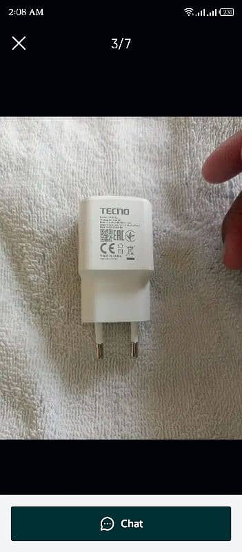 original charger 18w tecno 1