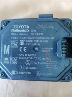 Toyota Yaris Radar Sensor