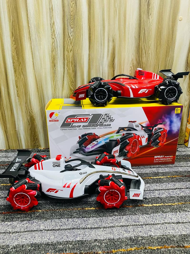 F1 Formula STUNT CAR Racing Remote Control (RC) Rechargeable car. 0