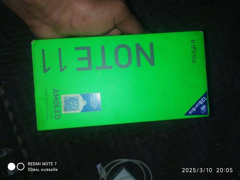 Infinix note 11 6/128 everything ok full box 3