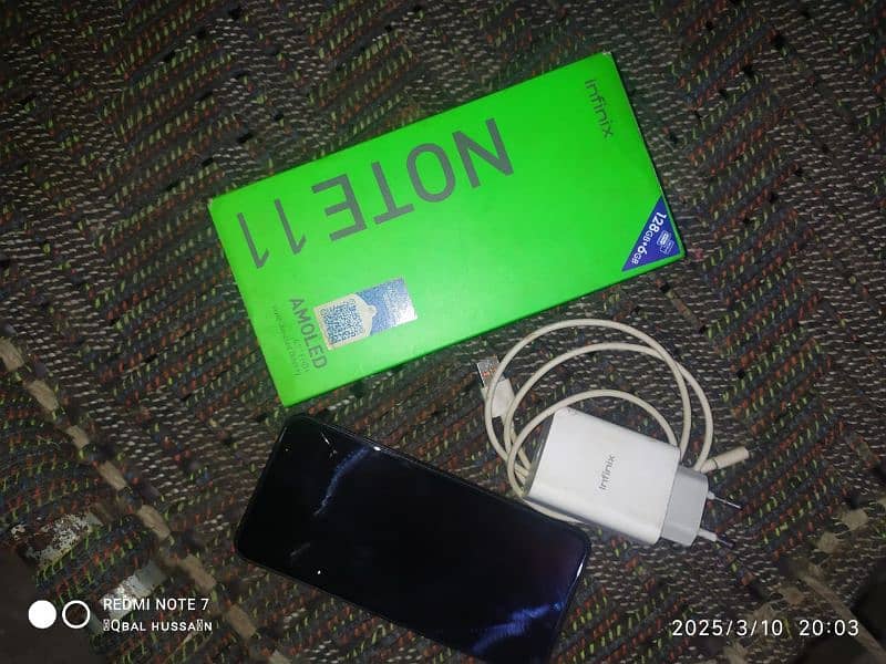 Infinix note 11 6/128 everything ok full box 5