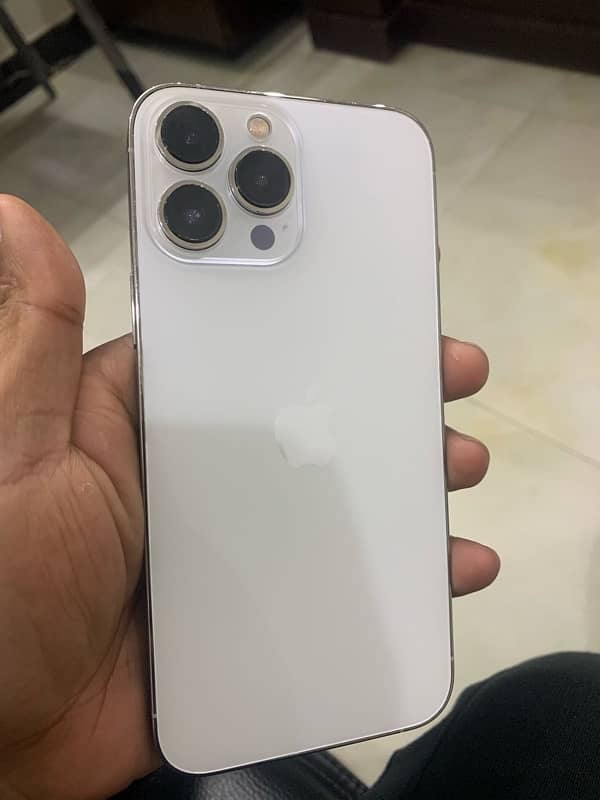 i phone 13pro max jv 128 gb white color water pack 2