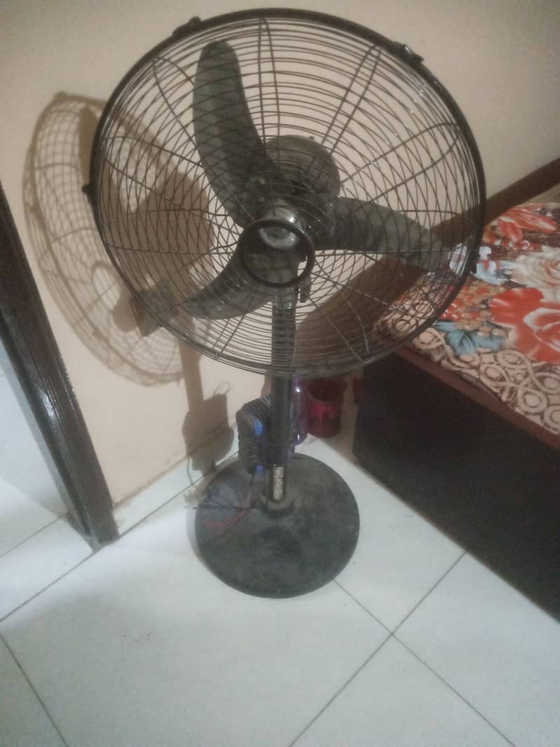 Pedestal charging fan 12 volt 2 fan 1