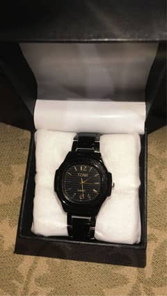 Black "Tomi" Watch