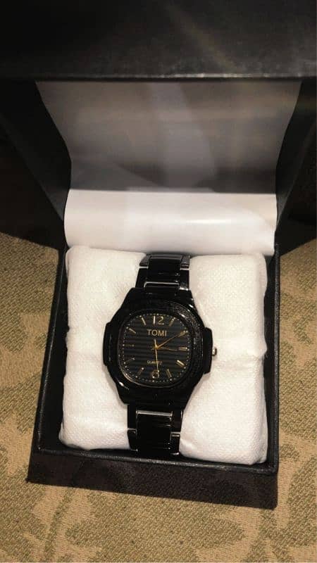 Black "Tomi" Watch 0