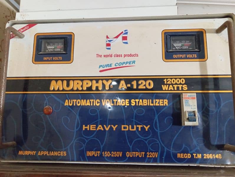 MURPHY stabilizer 12000w 0