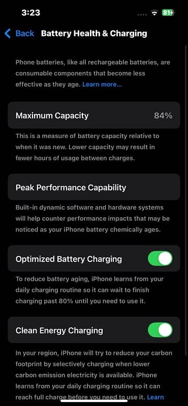 iphone13 pro 128GB Battery health84 0