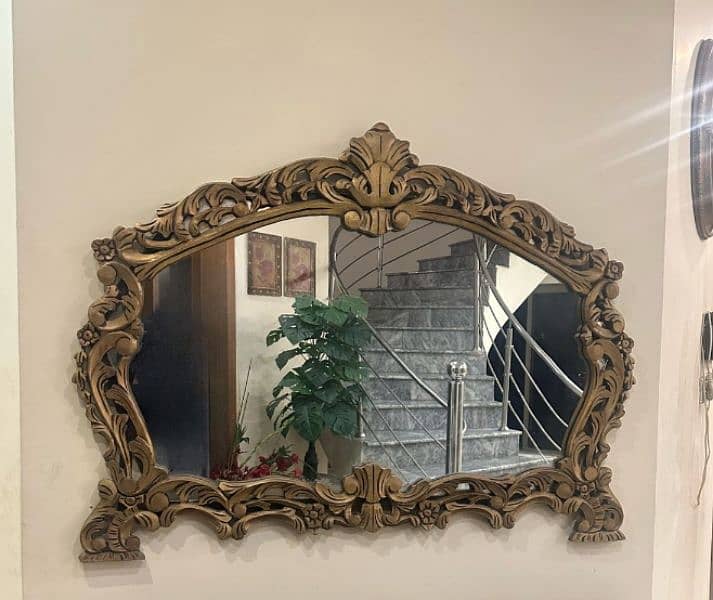 Walled Fancy Mirror & Console Table 2