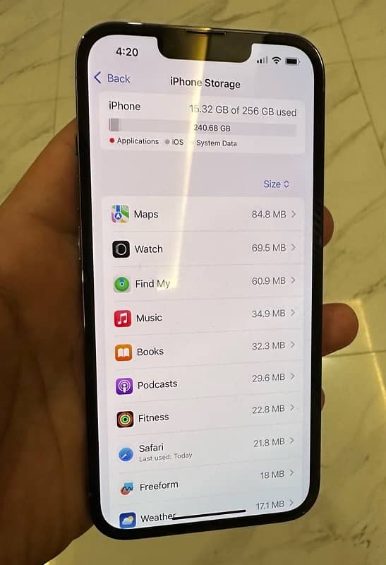 iPhone 13 Pro 256GB PTA Approved 85% Health 4