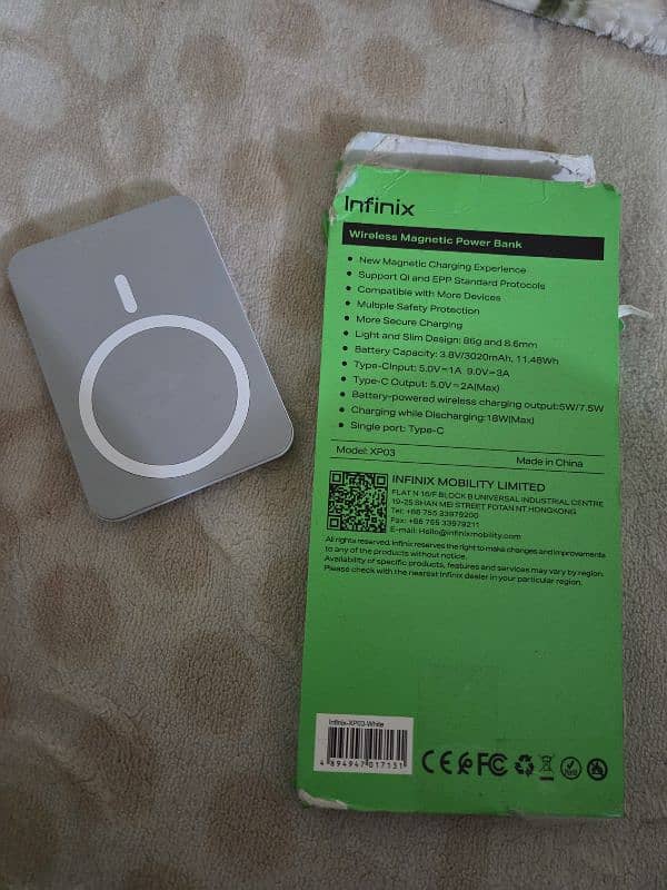 Infinix Original XP03 Wireless Slim Charger 0