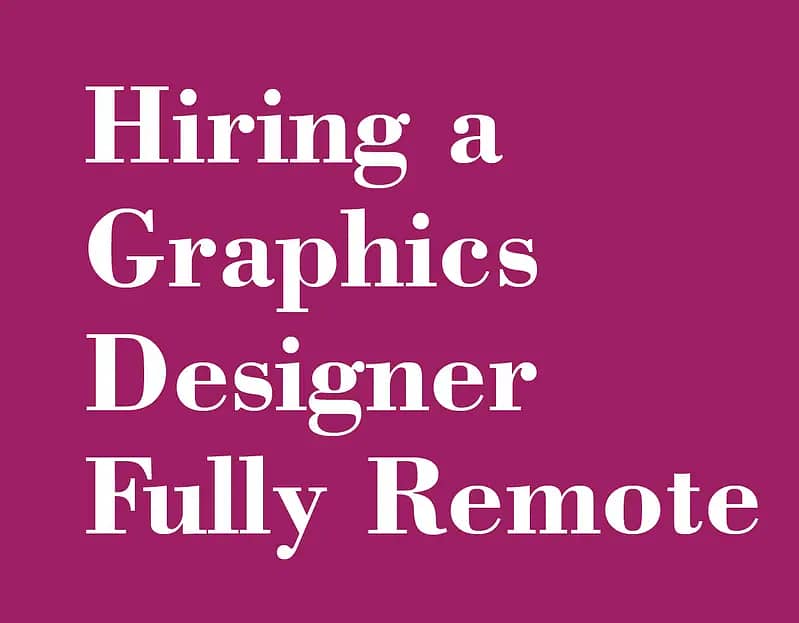 We are Hiring Expert Graphics Designer - Full Time Remote/Home Based 0