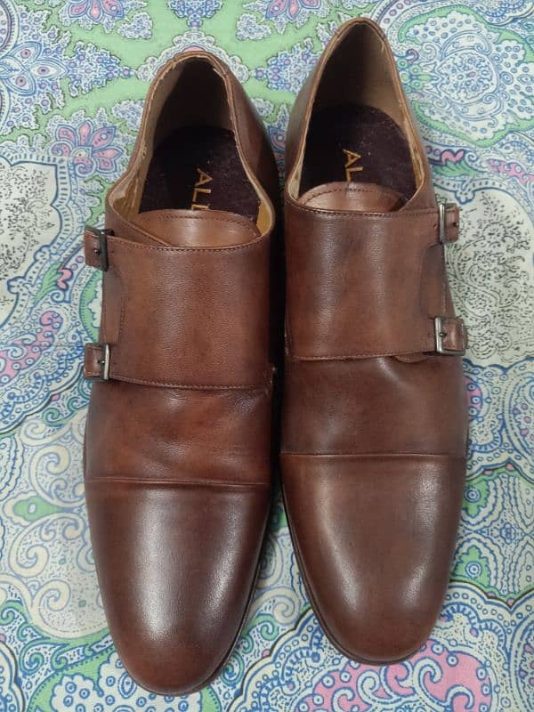 ALDO LEATHER SHOES 100% ORIGINAL SIZE - UK-12  / 90%  NEW. IMPORT UK 3