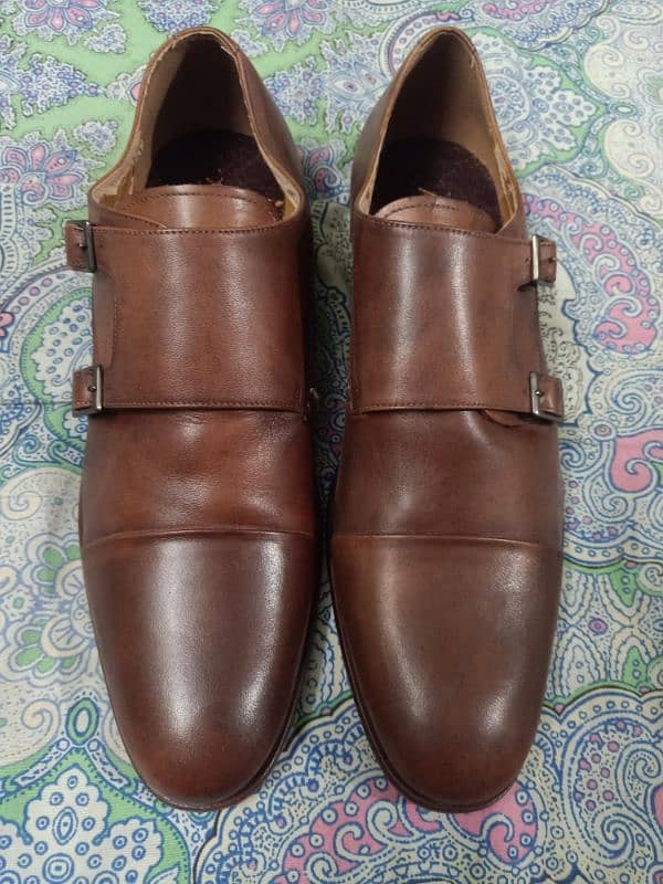 ALDO LEATHER SHOES 100% ORIGINAL SIZE - UK-12  / 90%  NEW. IMPORT UK 4