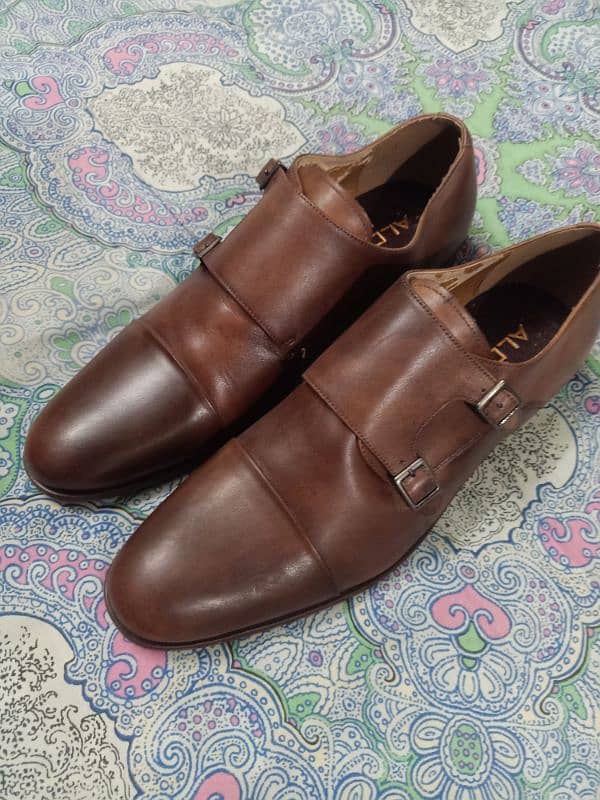 ALDO LEATHER SHOES 100% ORIGINAL SIZE - UK-12  / 90%  NEW. IMPORT UK 5