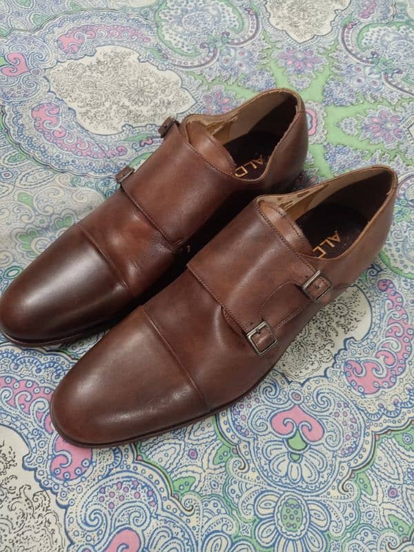 ALDO LEATHER SHOES 100% ORIGINAL SIZE - UK-12  / 90%  NEW. IMPORT UK 7