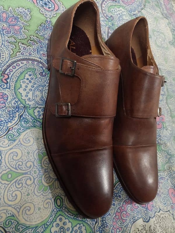 ALDO LEATHER SHOES 100% ORIGINAL SIZE - UK-12  / 90%  NEW. IMPORT UK 8