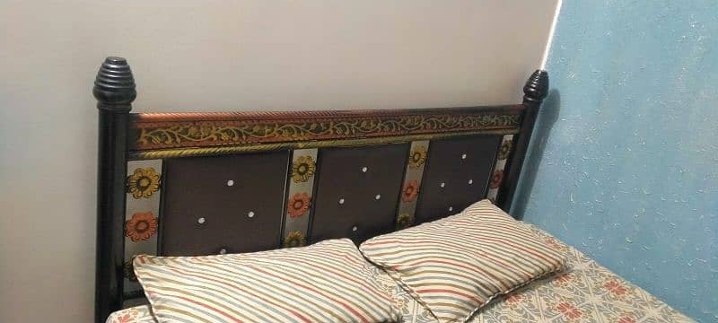 loha ka bed with mattress for sale 4