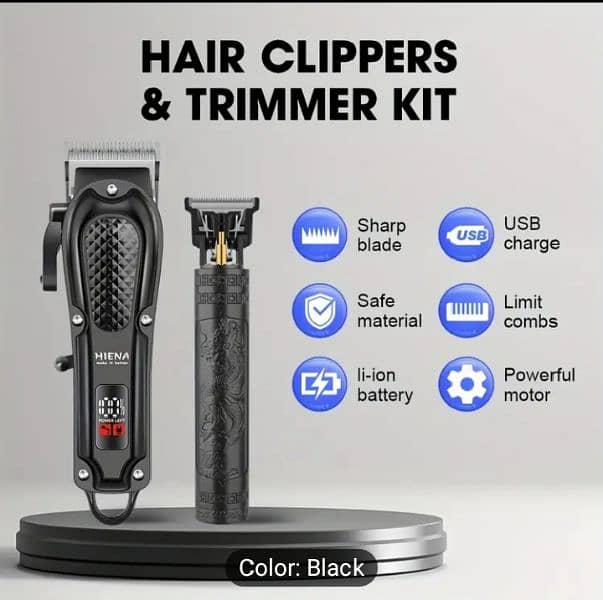 HIENA PRO Professional Hair Clipper, model HYN-212 and trimmer 1