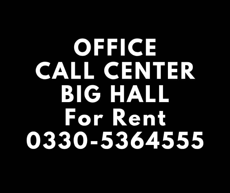 Space for office,call center,iT,Hall for rent 0