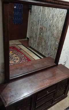 Wood dressing table in used condition