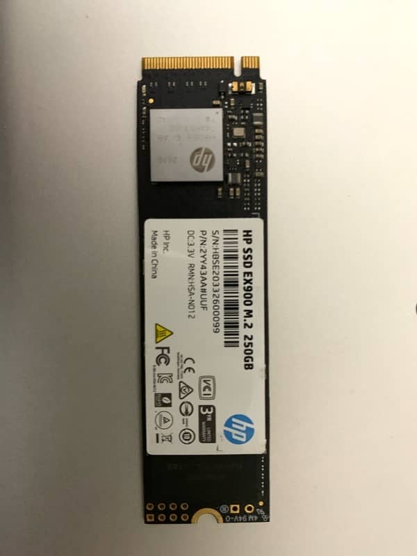 HP SSD NVMe 250GB 0