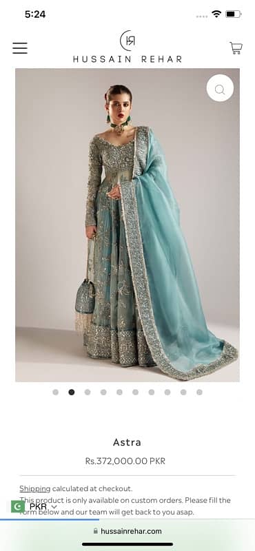 hussain Rehar bridal dress 1