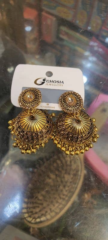 Earings For Girls Antique Style Jhumki /03042538943 0