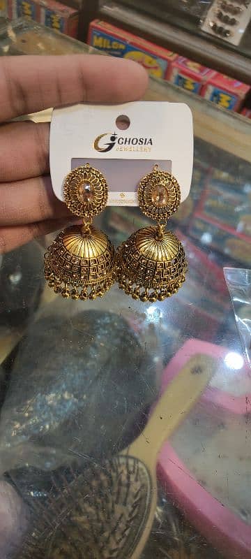 Earings For Girls Antique Style Jhumki /03042538943 1