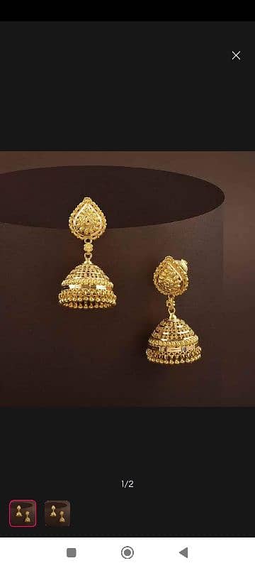 Earings For Girls Antique Style Jhumki /03042538943 2