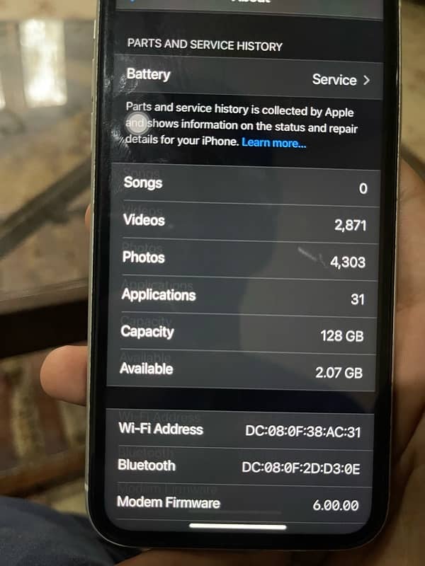 iPhone XR Non PTA 128 GB White Color 6