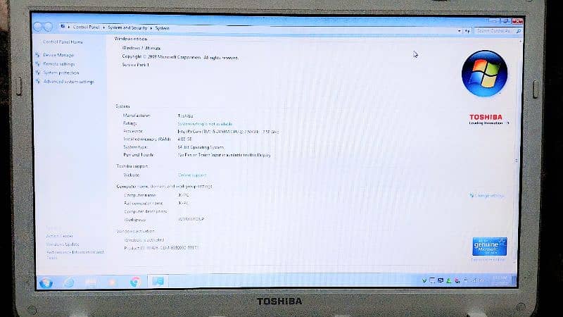 BRAND: TOSHIBA  CORE i-5 laptop for sale 14