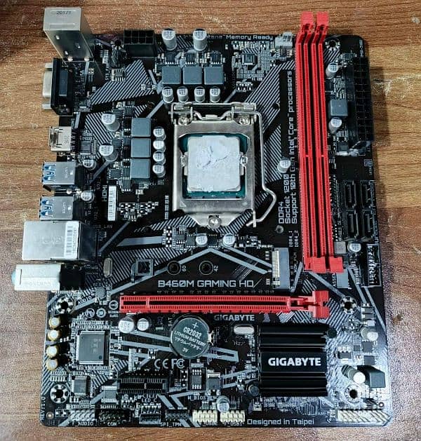 Gigabyte mother board and intel i7 2nd gen 4gb ram 0