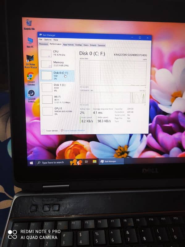 Dell i7 2nd Gen 8/256ssd + 256 hhd Graphic Machine 10/09 7