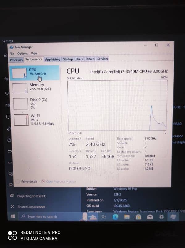 Dell i7 3rd Gen Mint Condition Battery Timing 3 Hour 3