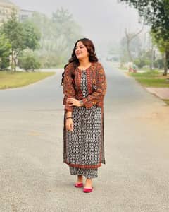 3 PC women's stitched lawn dress