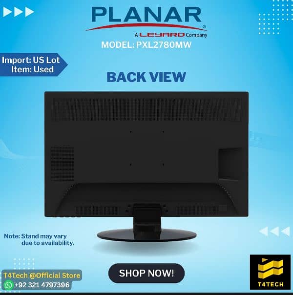 27" INCH A+ 2K LED MONITOR QUAD HD IPS LCD HDMI, DP, DVI, VGA, SPEAKER 4